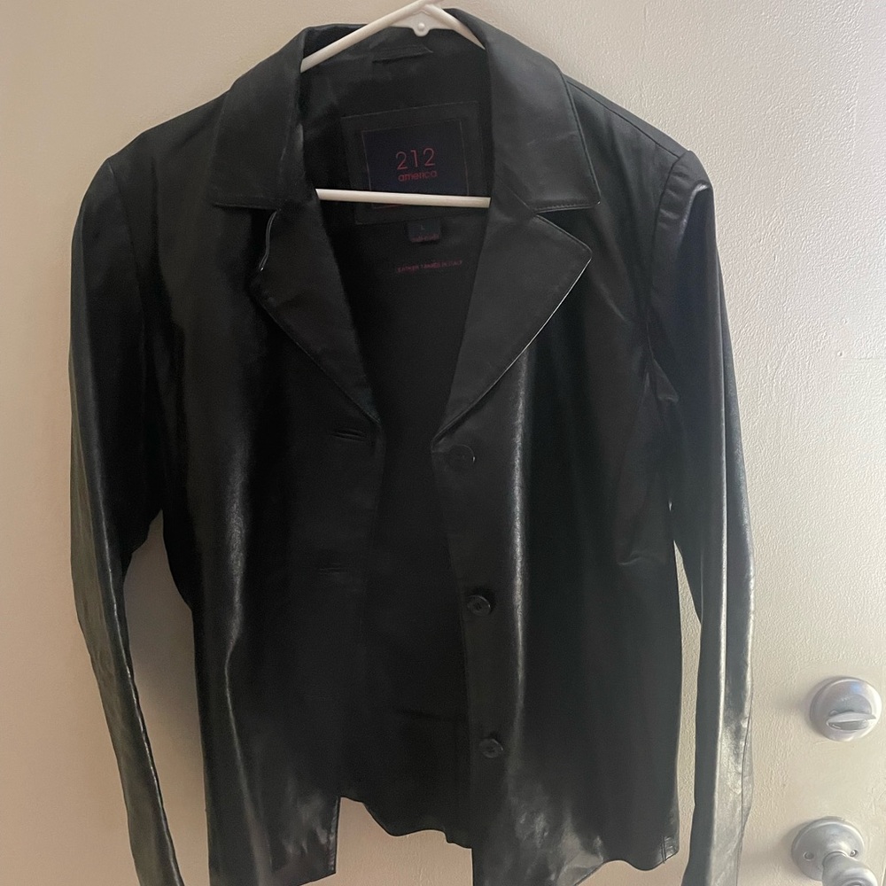 212 American Women’s Leather Blazer